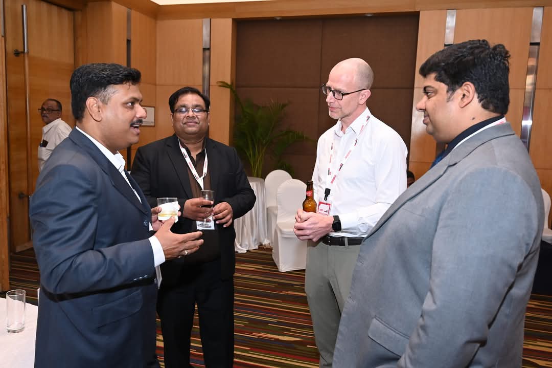Rahul Chatterjee in conversation with HR leaders at an industry event