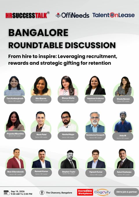 HR SUCCESS TALK Bangalore roundtable poster