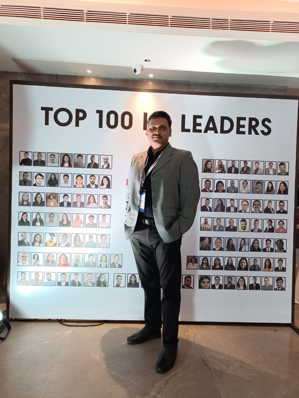 Rahul Chatterjee at the Top 100 HR Leaders recognition